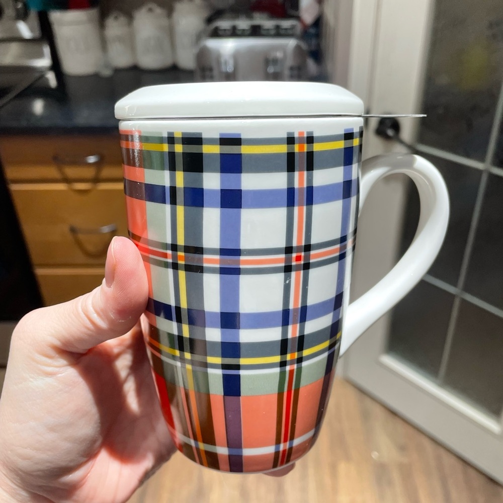 Plaid Tea Mug